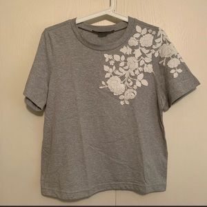 Anthropologie Embroidered Tee
